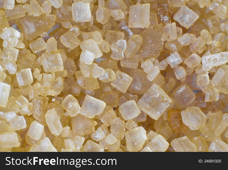 A macro picture of brown sugar, very close. A macro picture of brown sugar, very close