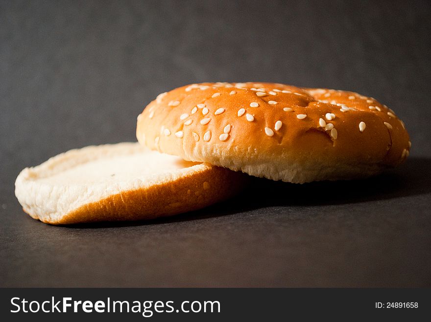 Side view of bread on the table