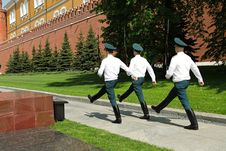 Changing Guards In Kremlin Stock Image