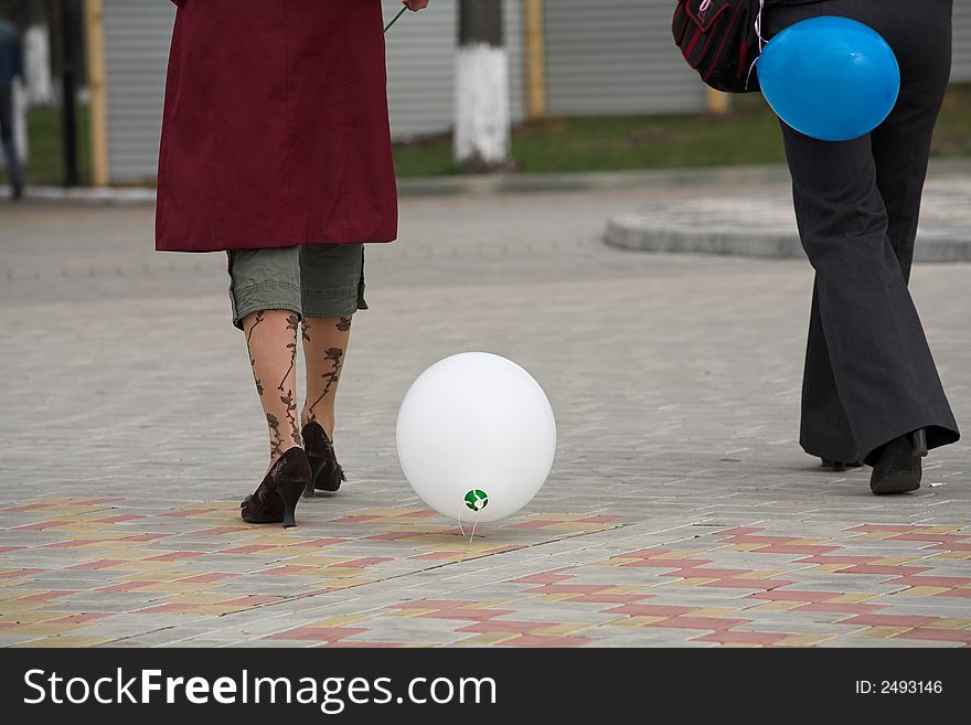 Girls With Balloons.