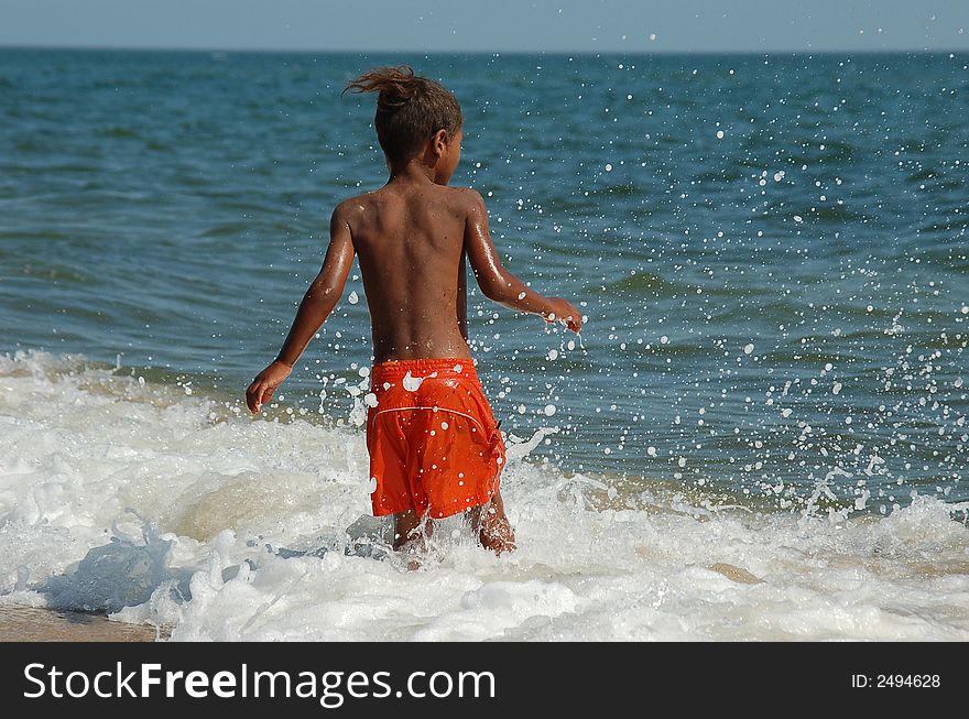 Boy On Beache