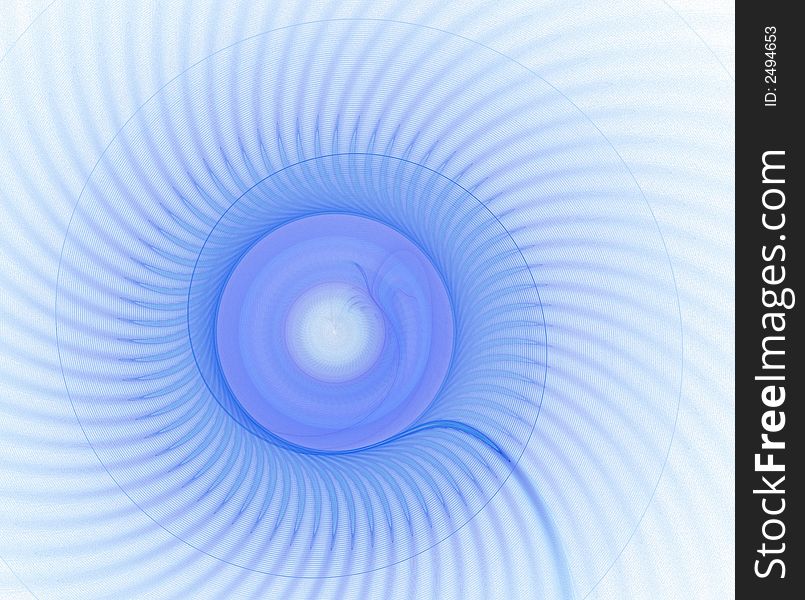 Blue spiral background with concentric shades. Blue spiral background with concentric shades