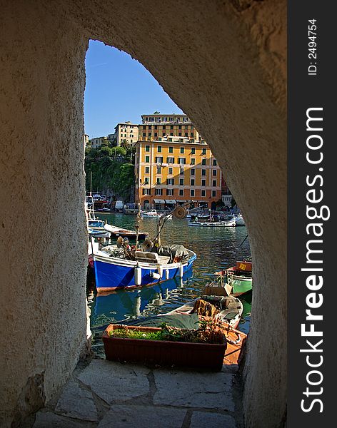 Historich center at Camogli, Italy