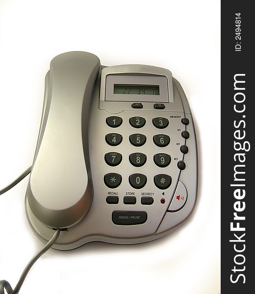 My silver telephone - design of 90s. My silver telephone - design of 90s.