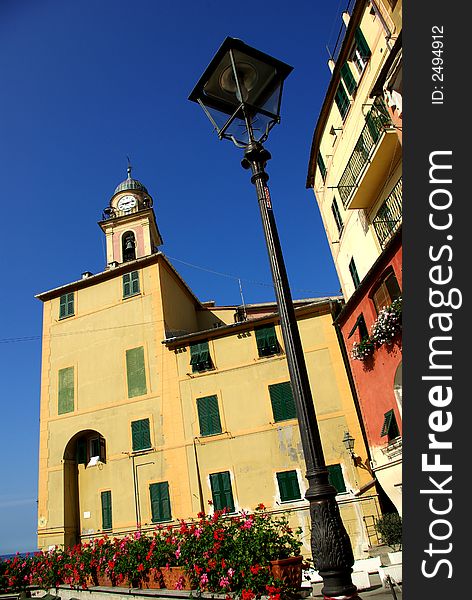 Historich center at Camogli, Italy