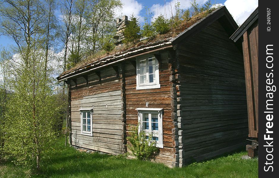 Old timber cottage in Norway