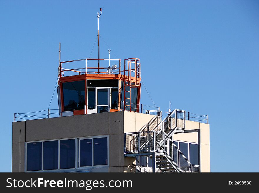 An air traffic control tower (ATC tower).