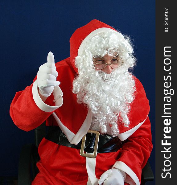 Thumbs-up says santa you have you wish