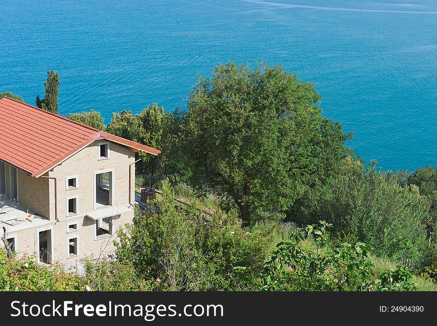 Church on the coast of Cilento. Church on the coast of Cilento