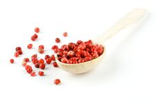 Red Pepper In Wooden Spoon Royalty Free Stock Photo Red Pepper In Wooden Spoon Royalty Free Stock Photo