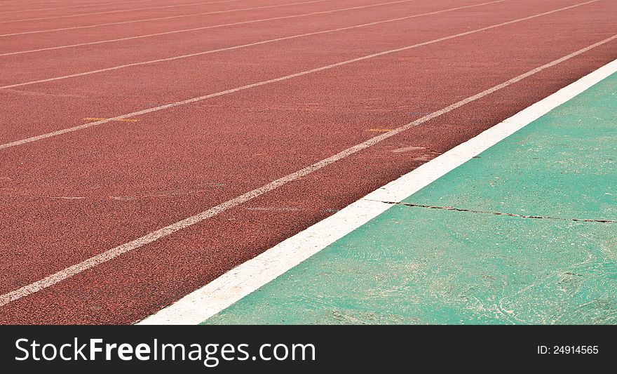 Line of running track Life always. Line of running track Life always