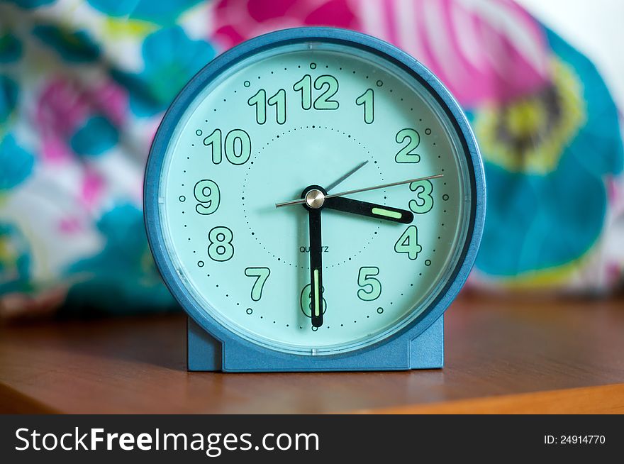 Colourfull home time clock background