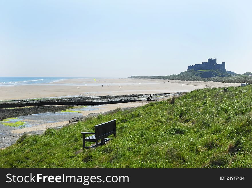 Bamburgh castle in Northumberland