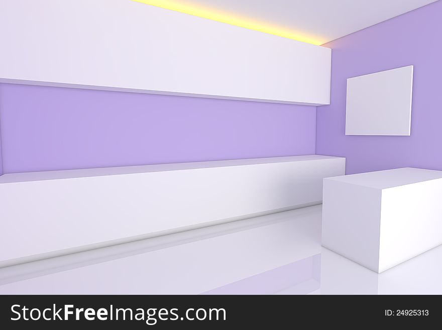 Purple Kitchen Room