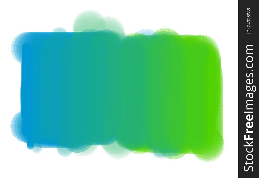 Green-blue rectangle spot.