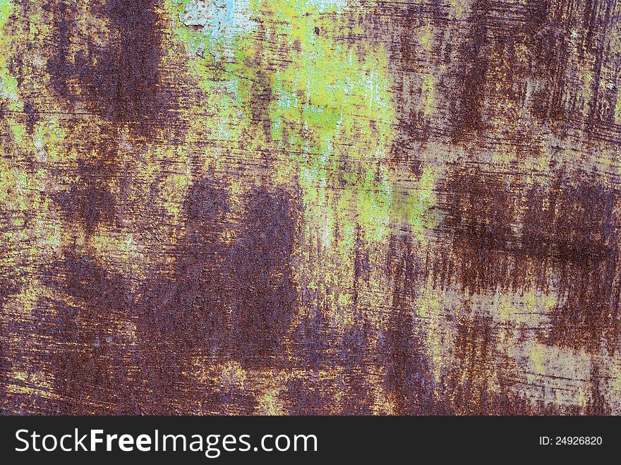 Abstract old rusty and painted metal background. Abstract old rusty and painted metal background