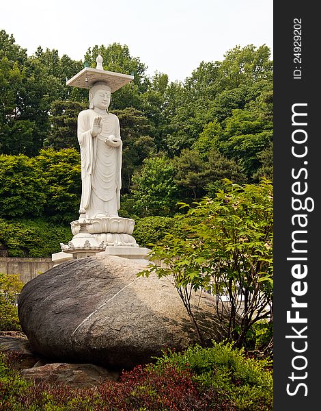 Statue of Buddha in Bongeunsa temple