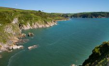 Devon Coast At The Mouth Of The River Dart Estuary In Devon Royalty Free Stock Photos Devon Coast At The Mouth Of The River Dart Estuary In Devon Royalty Free Stock Photos