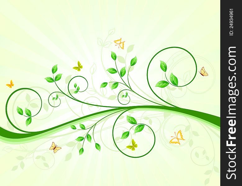 Floral background design vector illustration