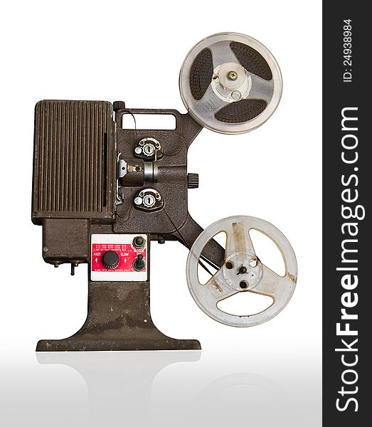 Analogue  movie projector with reels