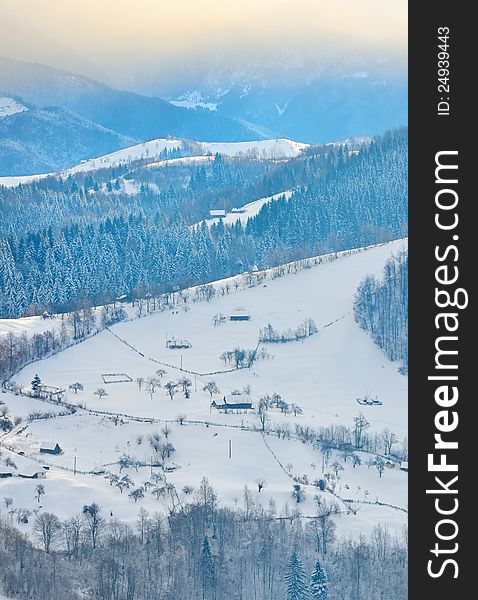 Countryside In Winter Time