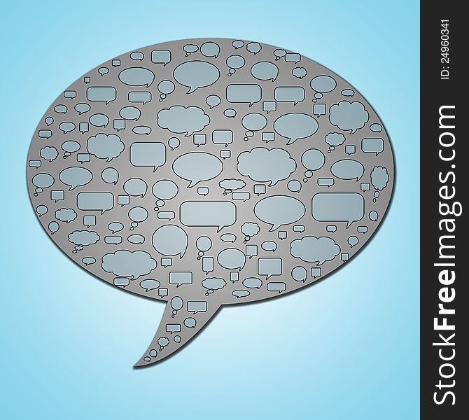 Many Speech bubble in one group. Nows day we talking about sharing. Many Speech bubble in one group. Nows day we talking about sharing.