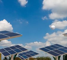 Solar Energy Power Plant. Royalty Free Stock Photos Solar Energy Power Plant. Royalty Free Stock Photos