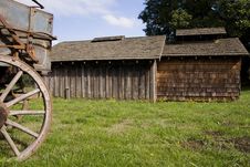 Barns And Wagon Stock Images