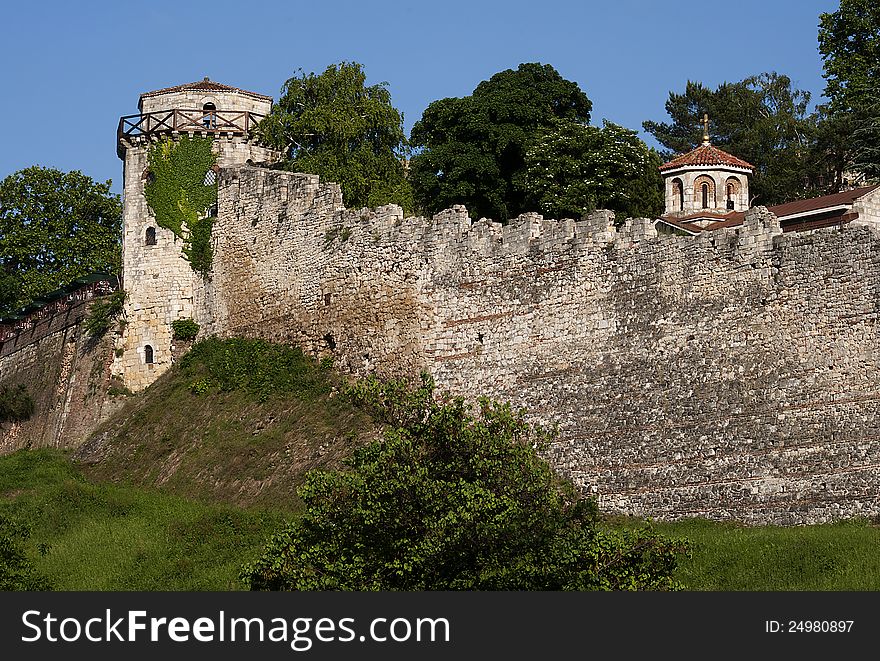 Detail of Belgrade fortress Kalemegdan. Detail of Belgrade fortress Kalemegdan