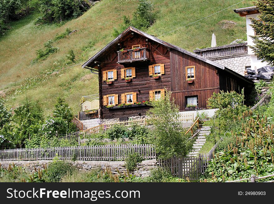 Old Wooden House In The Passeier Valley