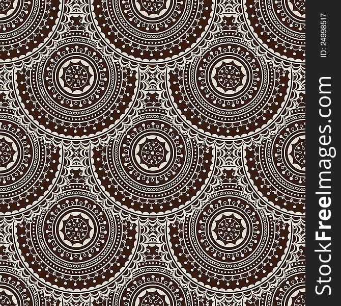 Seamless background with circles in retro style. Seamless background with circles in retro style