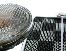 Front Grille And Headlight Stock Photos Front Grille And Headlight Stock Photos