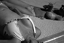 Girls By The Pool Stock Image