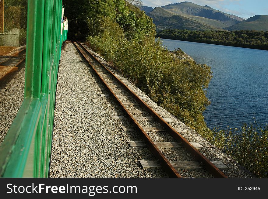 Rail Track around a Lake
