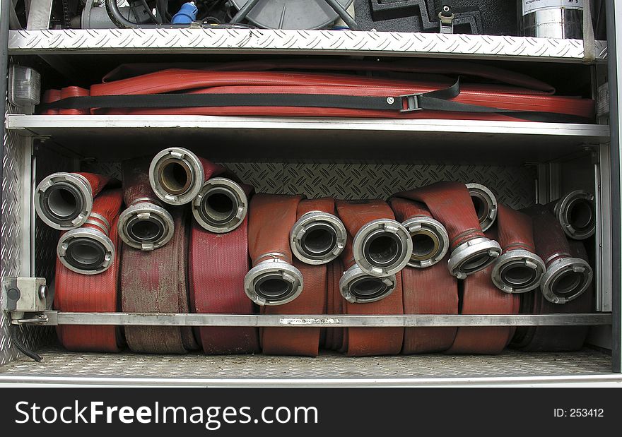 Detail of a firebrigade. Detail of a firebrigade