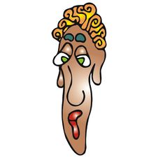 Thin Face Royalty Free Stock Photo Thin Face Royalty Free Stock Photo