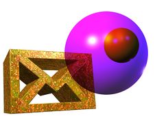 Colored Balls And Mail Symbol Royalty Free Stock Photos Colored Balls And Mail Symbol Royalty Free Stock Photos