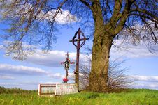 A Timber Cross Stock Image A Timber Cross Stock Image