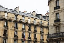 Elegant Parisian Residences Stock Photos