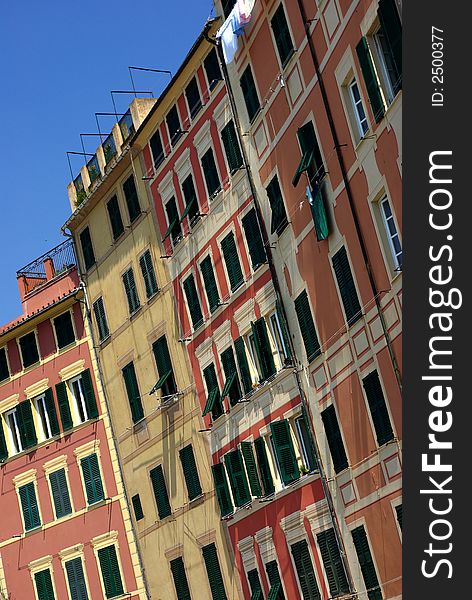 Historich center at Camogli, Italy