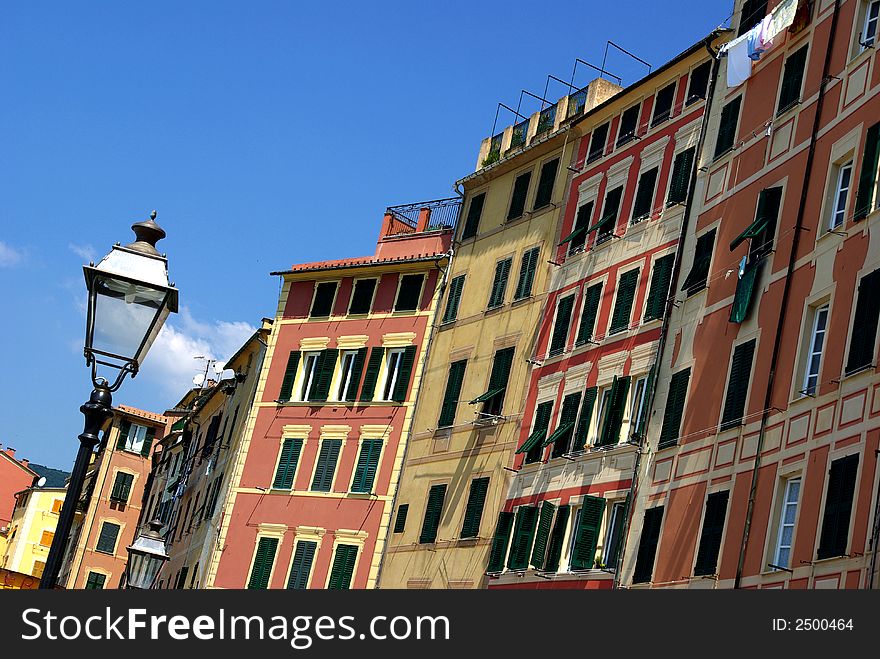 Historich center at Camogli, Italy