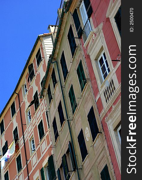 Historich center at Camogli, Italy