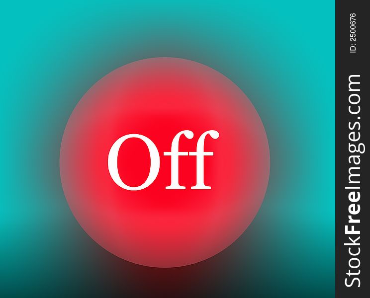 An abstract illustration, the button of emergency switching-off of the technical device. An abstract illustration, the button of emergency switching-off of the technical device.