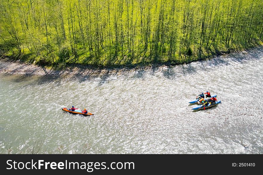 Rafting on  Cheremosh river, Ukraine