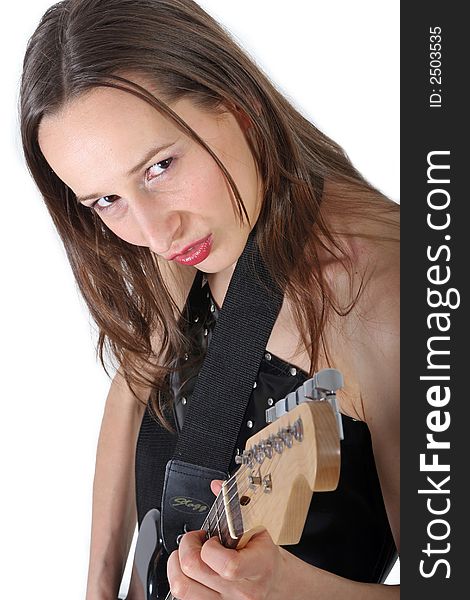 SEXY GIRL WITH GUITAR