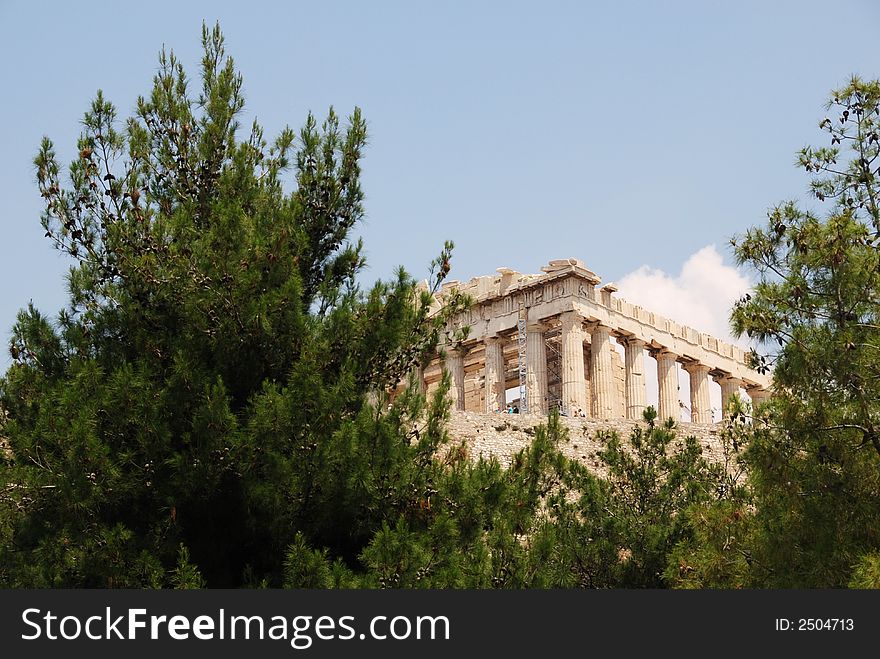 Parthenon in the Acropolis - Athens, Greece. Parthenon in the Acropolis - Athens, Greece