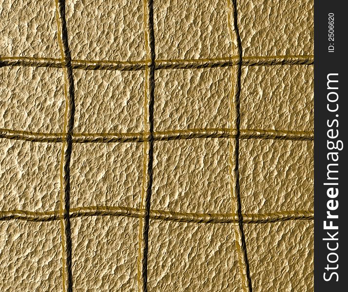 Metal background with a relief of a lattice