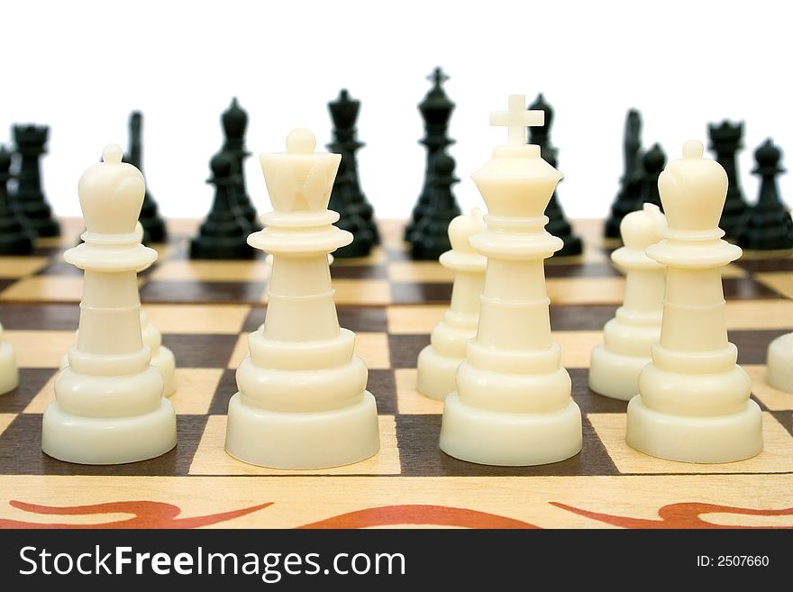 Chess, isolated on white background