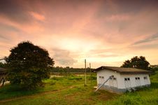 Landscape Of An Old Farmhouse Stock Photos Landscape Of An Old Farmhouse Stock Photos