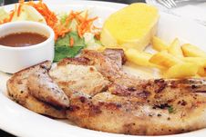 Free Grilled Pork Chop Stock Image - 25004341